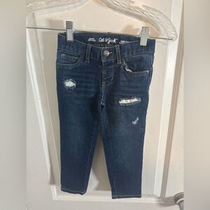 Cat & Jack kids Distressed Blue Skinny Jeans 4T EUC